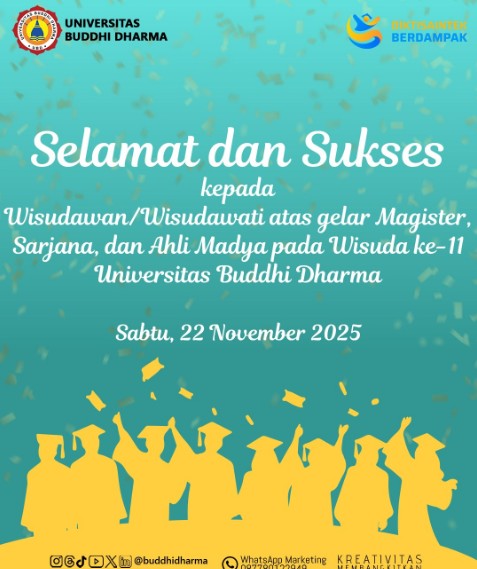 WISUDA KE XI UNIVERSITAS BUDDHI DHARMA 2025