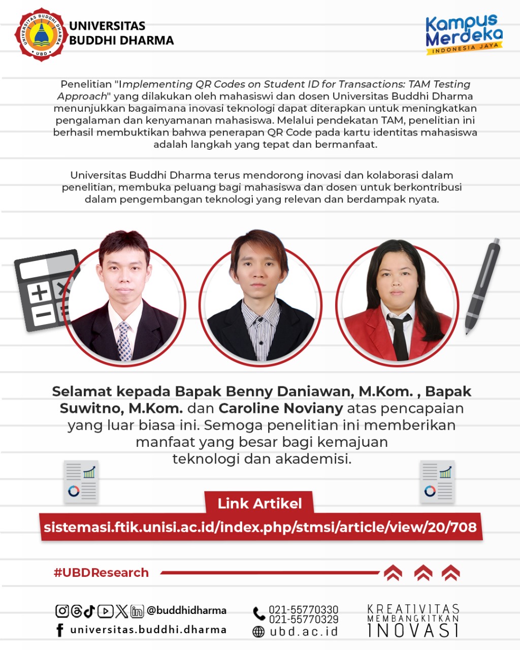 Artikel di Jurnal SISTEMASI Dosen dan Mahasiswa Sistem Informasi