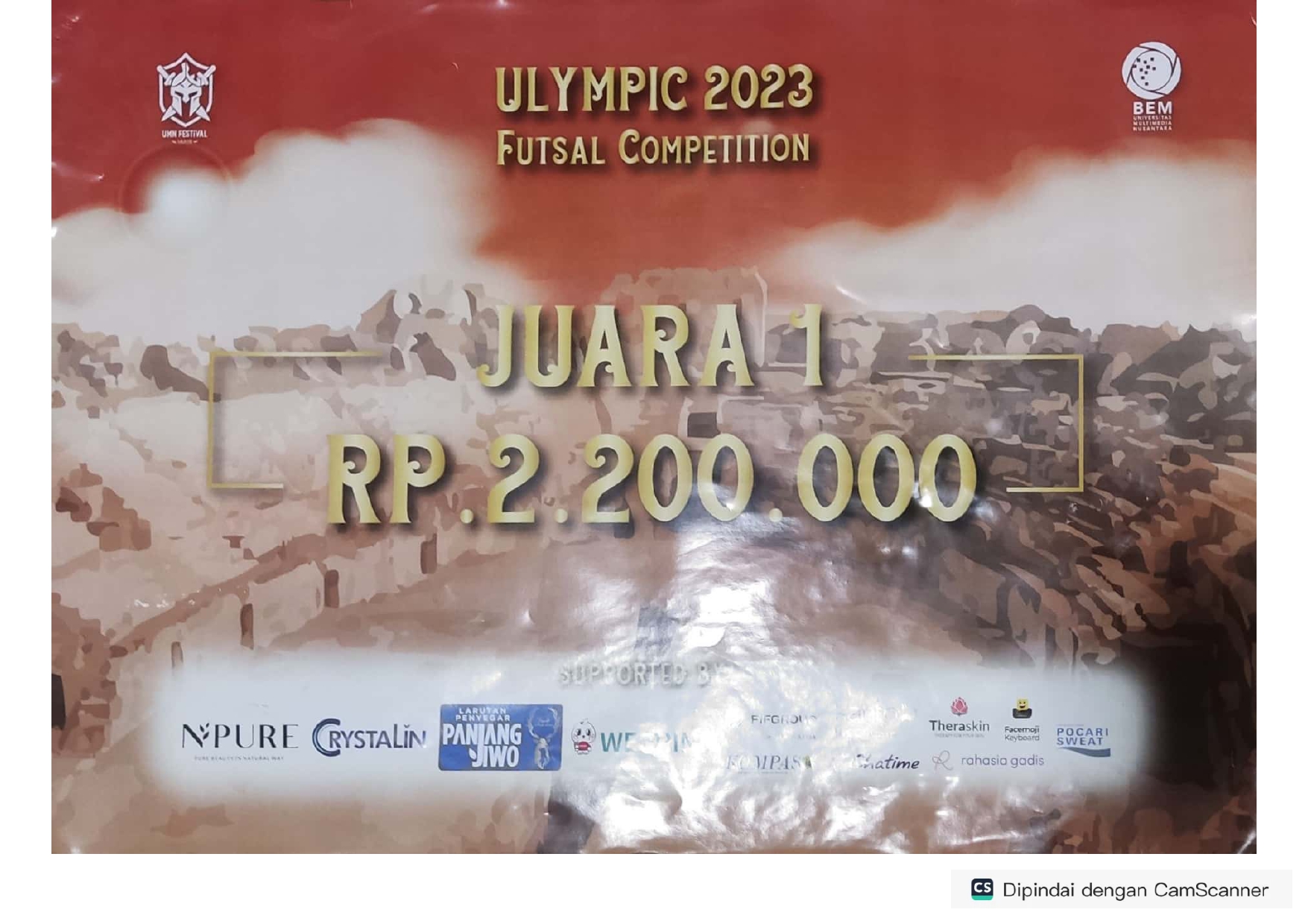 JUARA 1 OLYMIC 2023 FUTSAL COMPETITION