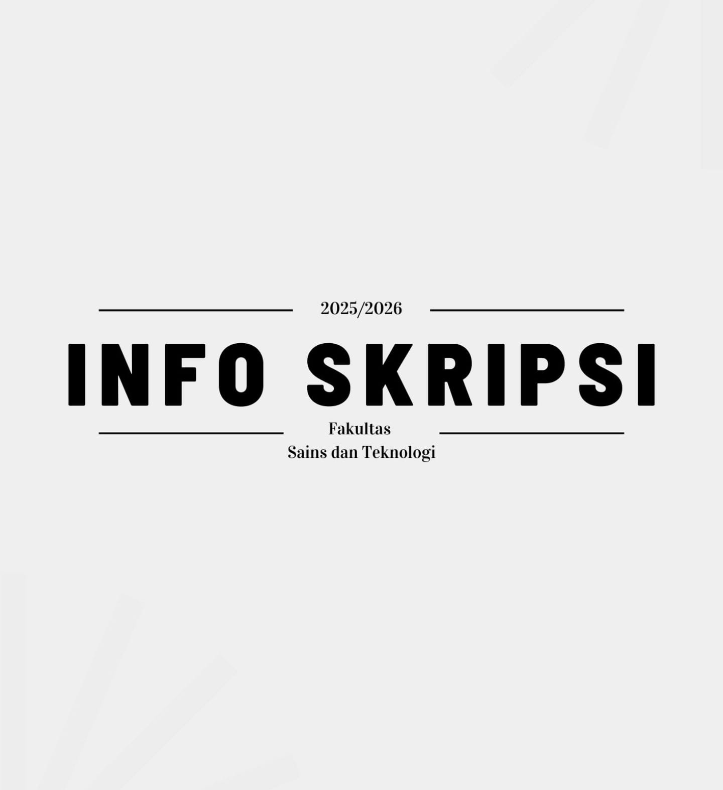 INFO SKRIPSI SEMESTER GANJIL 2025
