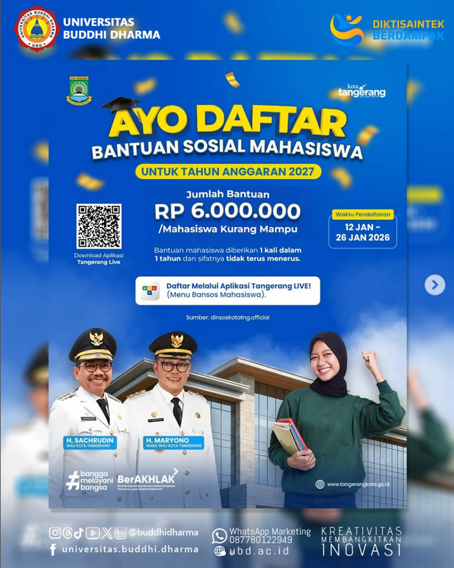 PENDAFTARAN BANSOS MAHASISWA KOTA TANGERANG