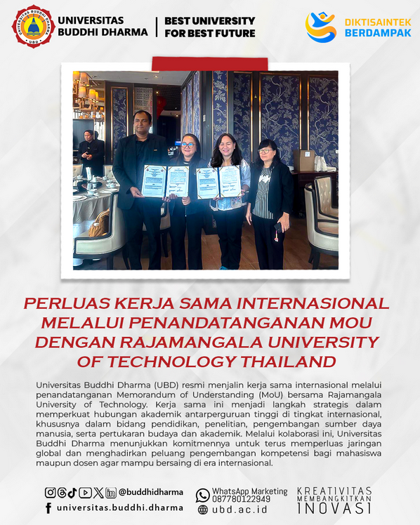 MoU Internasional dengan Rajamangala University of Technology Thailand