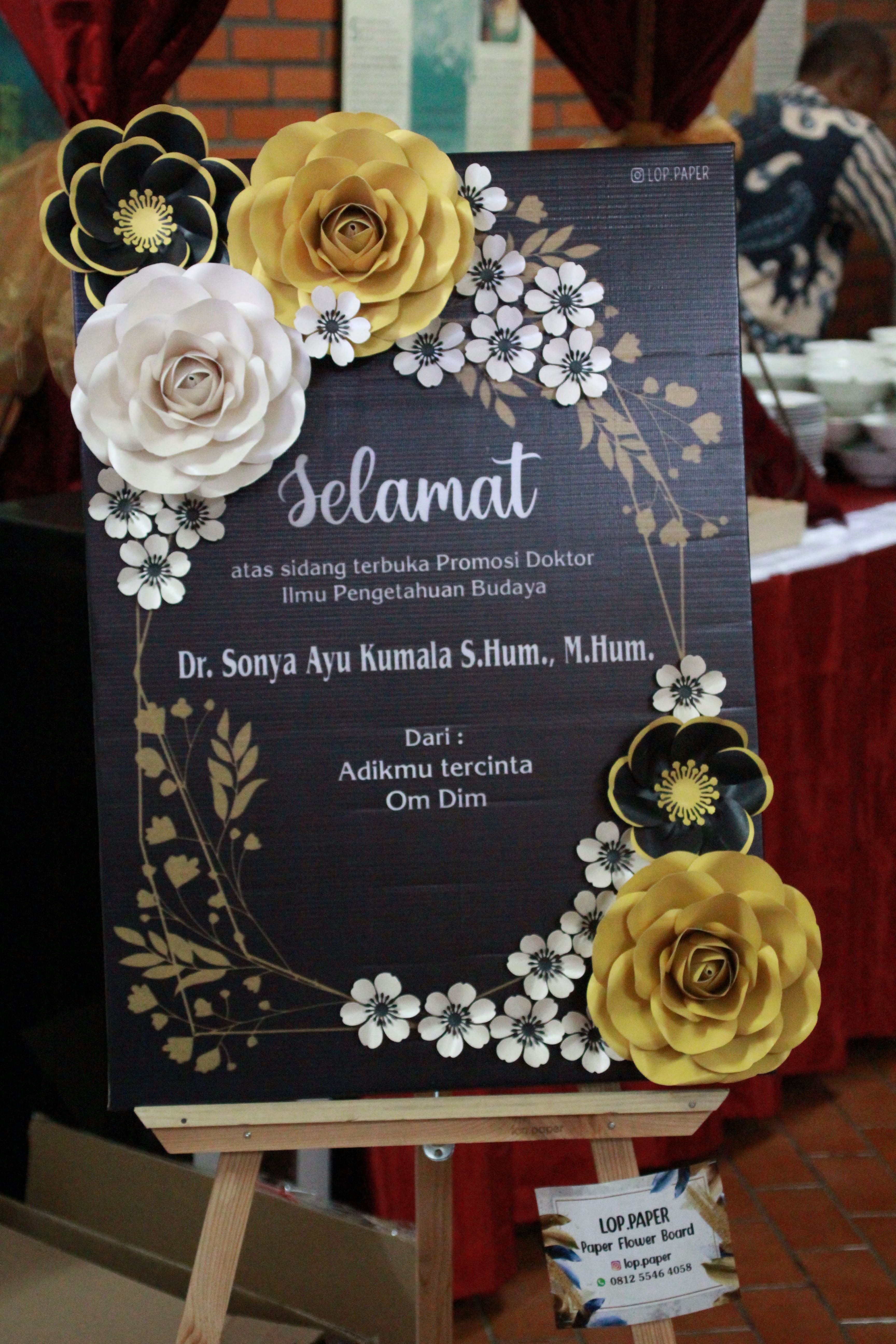 Selamat Atas Promosi Doktor Ilmu Pengetahuan Budaya Dr. Sonya Ayu Kumala S.Hum., M.Hum.