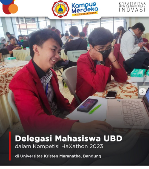 DELEGASI MAHASISWA UBD DALAM KOMPETISI HAXATHON 2023