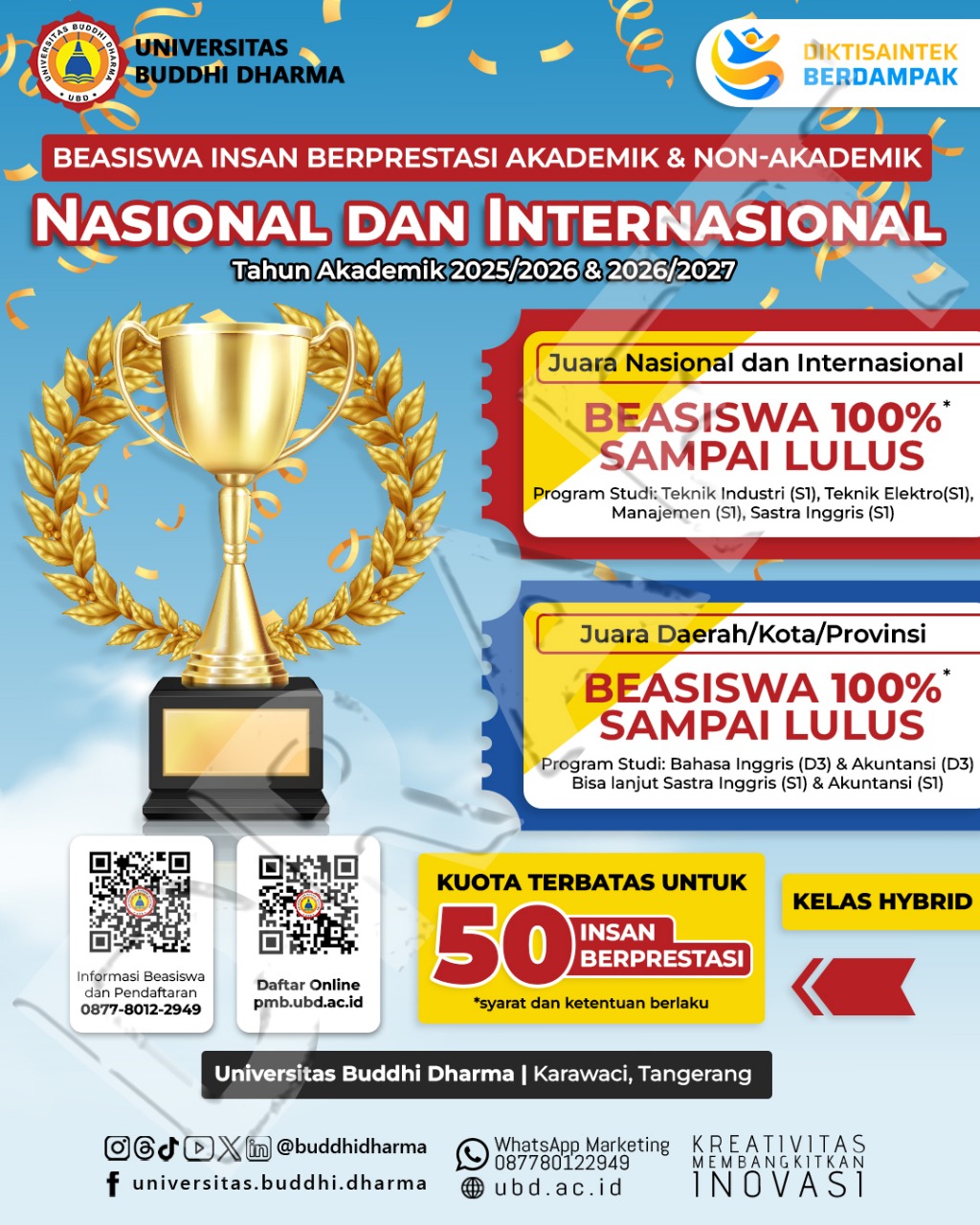 Program Khusus Beasiswa Kuota Terbatas