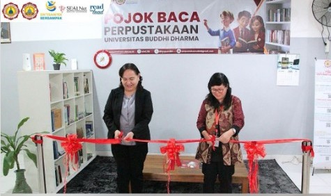Peresmian POJOK BACA Perpustakaan UBD