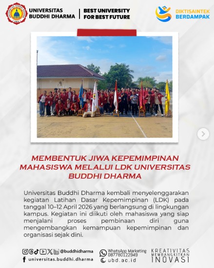 Latihan Dasar Kepemimpinan 2026 Organisasi Mahasiswa Universitas Buddhi Dharma