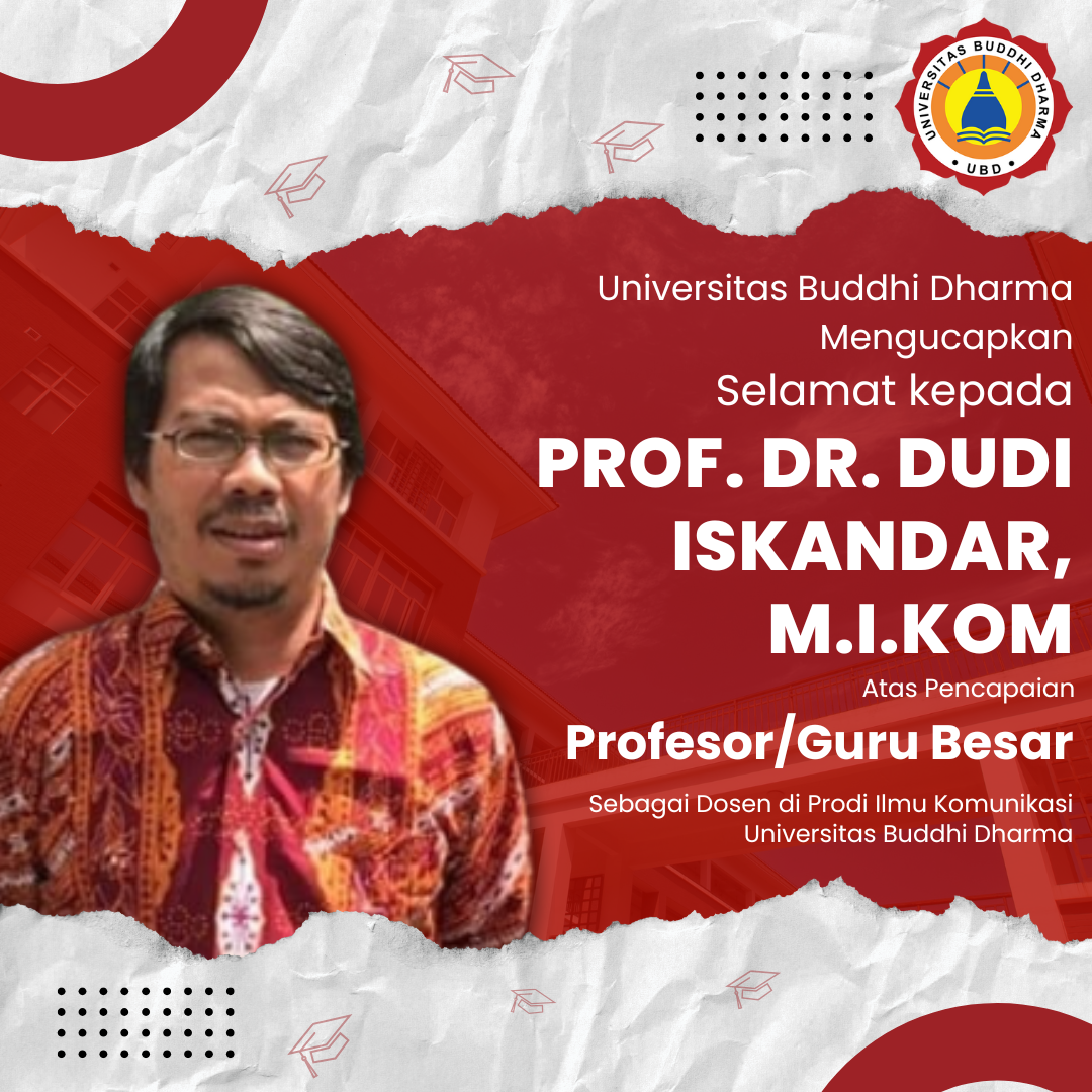 Selamat Kepada Prof. Dr. Dudi Iskandar, M.I.Kom