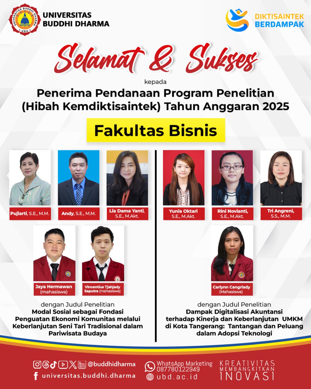 Hibah Kemdiktisaintek Fakultas Bisnis