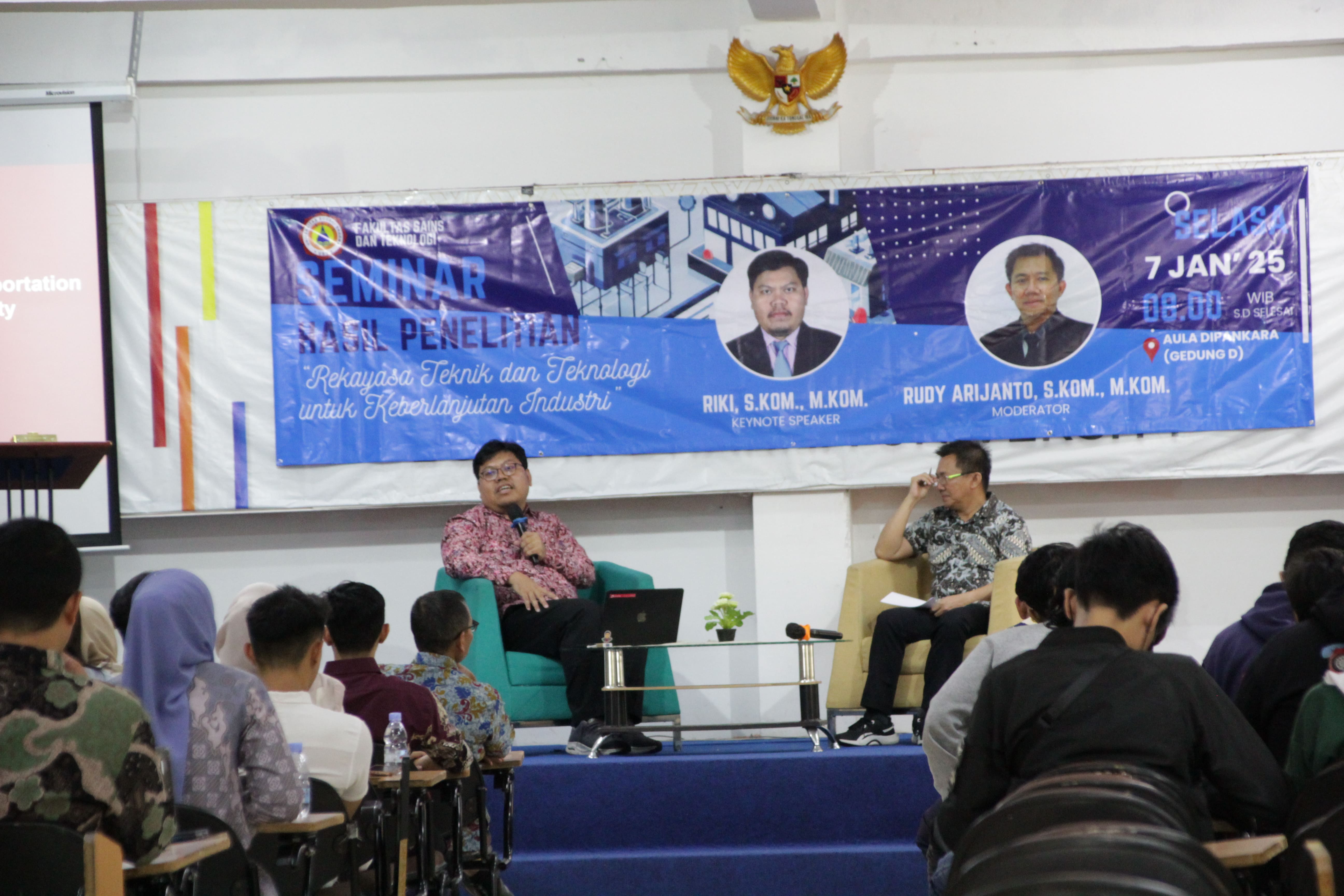 Seminar Hasil Penelitian dengan Topik Rekayasa Teknik dan Teknologi Untuk Keberlanjutan Industri