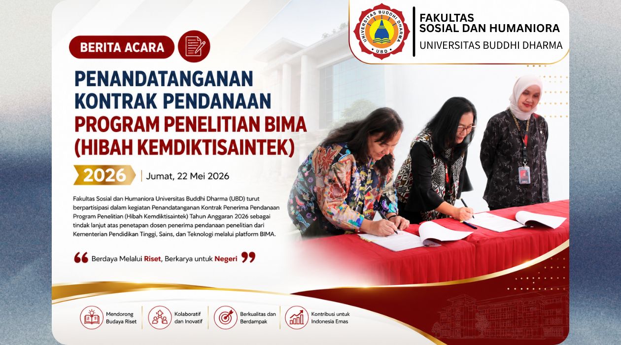 Penandatanganan Kontrak Hibah Penelitian Dosen Pemula 2026 (Kemdikbudristek) - Jumat, 22 Mei 2026
