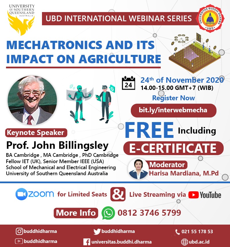 [International Webinar] Mechatronics And Its Impact On Agriculture