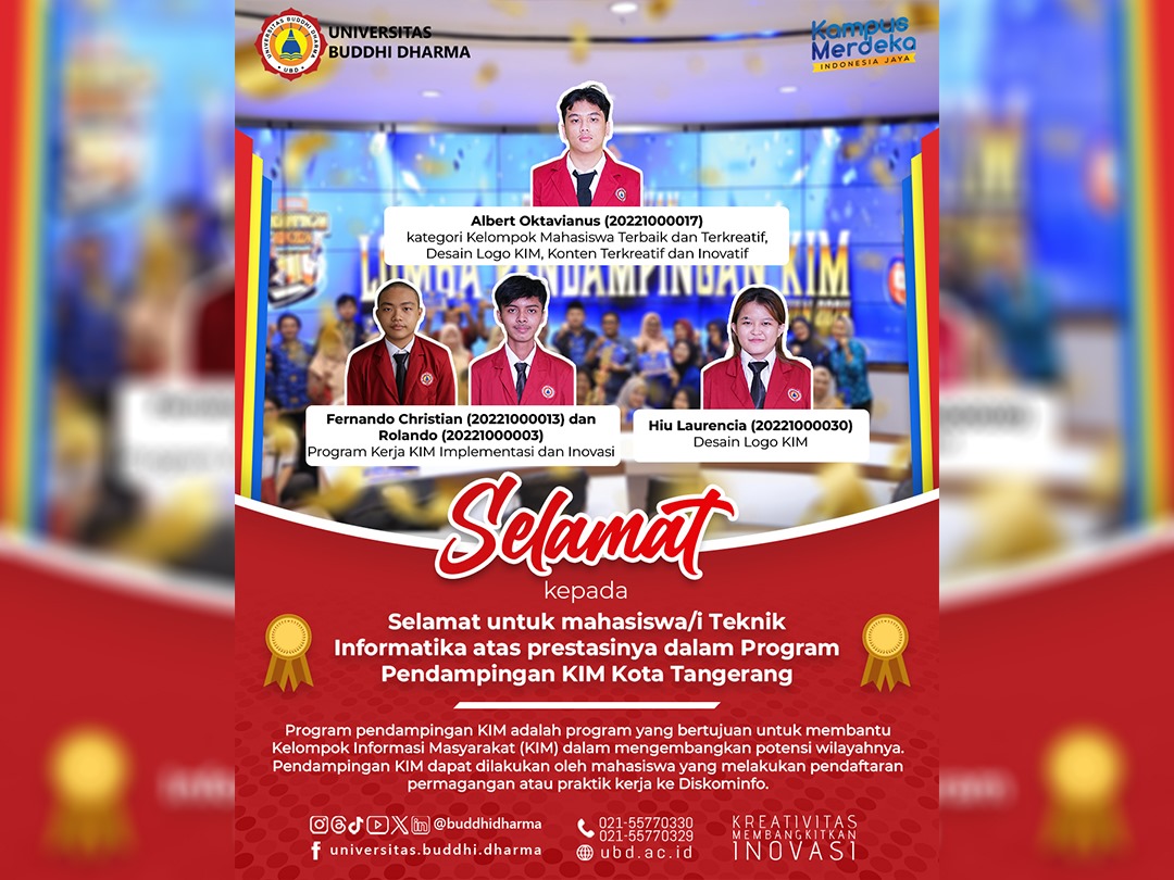 PRESTASI MAHASISWA BIDANG AKADEMIK Program Studi Teknik Informatika