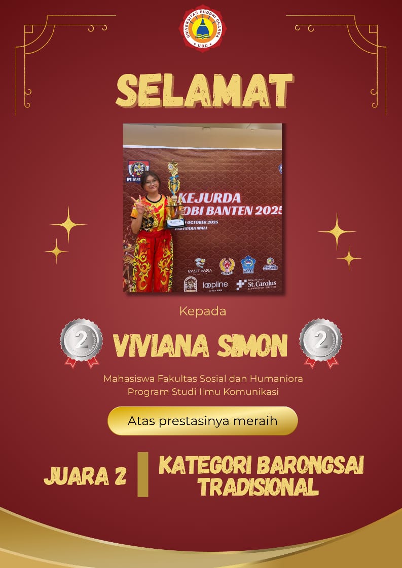 Selamat kepada Viviana, Sandhika, dan Riza atas Juara 2 Barongsai Tradisional