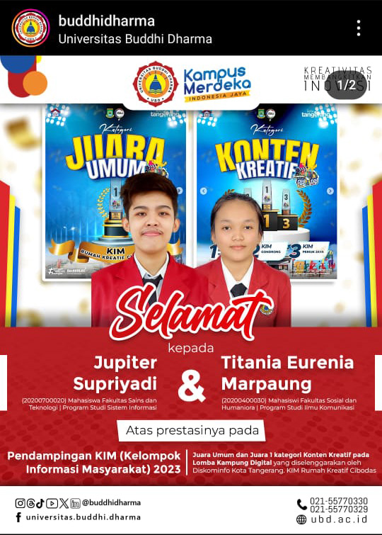 Selamat  Atas Juara Umum & Konten Kreatif