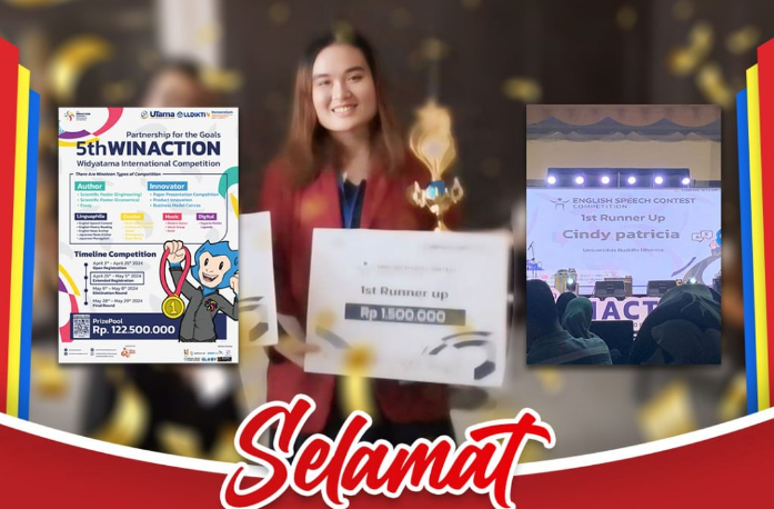 Selamat Atas Juara  Speech Contest Cindy Patricia