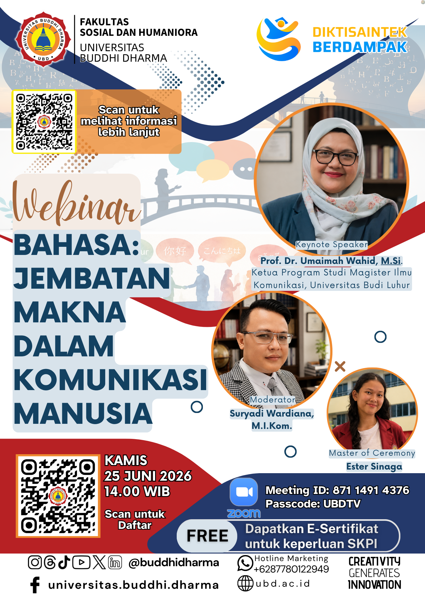 📌 Webinar - Bahasa: Jembatan Makna dalam Komunikasi Manusia